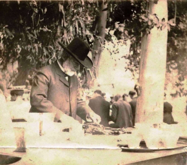 Henry Miller,1904,bbq,barbeque,carve,meat,event,picnic