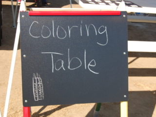 Some budding Picaso's showed up to color.