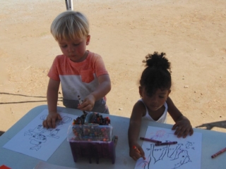 Artists at work