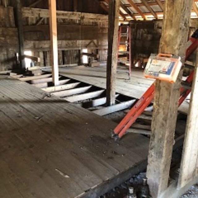 barn,roof,metal,wood,ladder