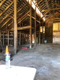 barn,dirt floor,posts,rafters