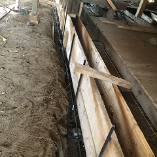 trench,frame,foundation